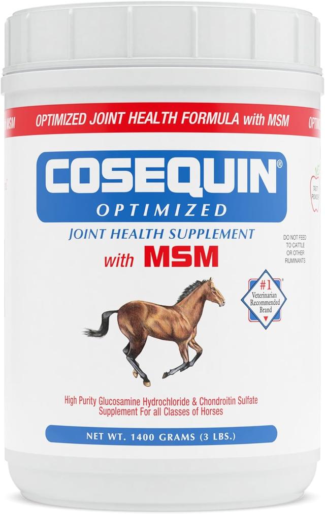 Product image of Nutramax Cosequin Optimized with MSM Joint Health Supplement for Horses - Powder with Glucosamine and Chondroitin, 1400 Grams