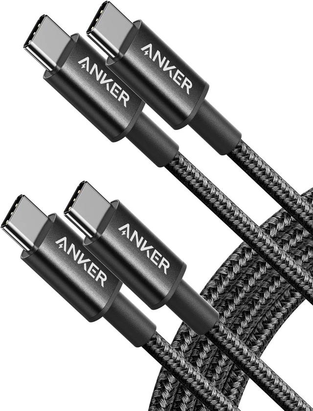 Product image of Anker USB C to USB C Cable, Type C 60W Fast Charging Cable (6FT, 2Pack) for iPhone 16 Series, iPad mini 6 and More (Black)