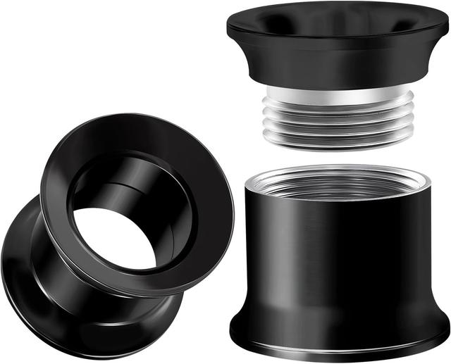 Product image of Internally Threaded Surgical Steel Black Double Flared Tunnel Piercing Jewelry Stretcher Ear Plug Earring Lobe Tunnel