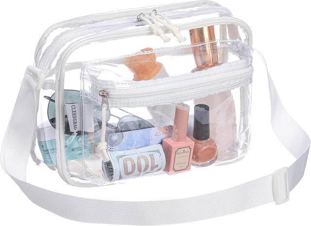Product image of Women's See Through Messenger Bag Clear Stadium Work Crossbody Shoulder Purse