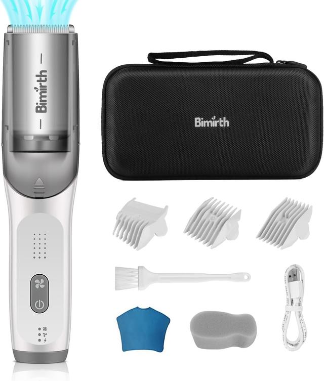 Product image of Baby Hair Clipper with Vacuum - Hair Trimmer for Kids and Toddlers - Waterproof, Rechargeable, Cordless Hair Cutting Machine for Children (with Bag)