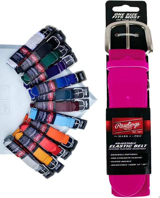 Product image of Rawlings | Elastic Game Day Belt | Baseball/Softball | Adult/Youth | Multiple Colors