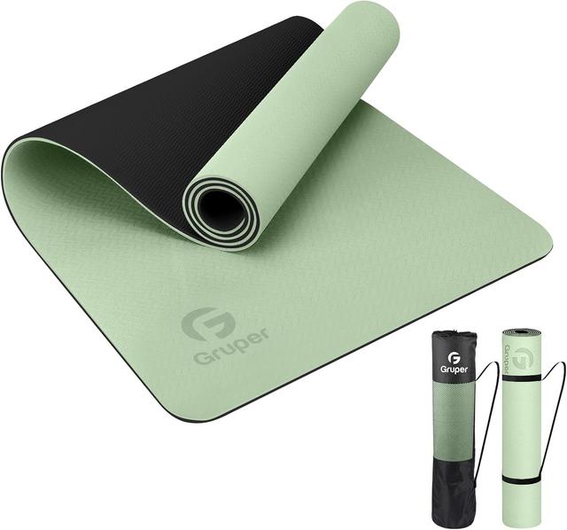 Product image of Yoga Mat Non Slip, Eco Friendly Fitness Exercise Mat with Carrying Strap,Pro Yoga Mats for Women,Workout Mats for Home, Pilates and Floor Exercises