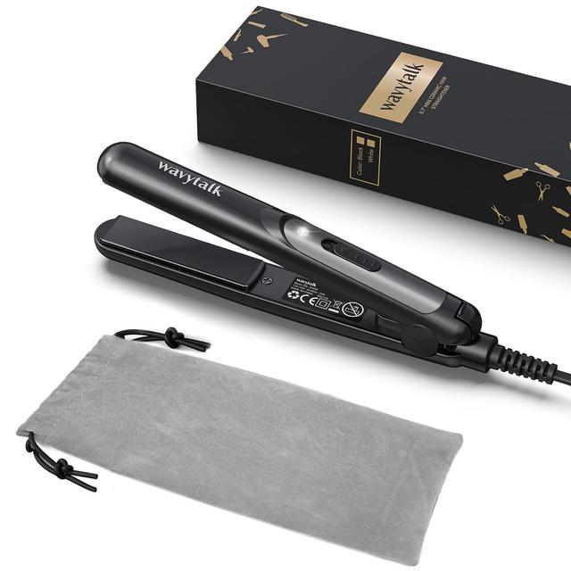 Product image of Wavytalk Mini Flat Iron 0.7 Inch Ceramic Mini Hair Straightener, Small Flat Irons for Short Hair, Curls Bangs, Dual Voltage for Travel