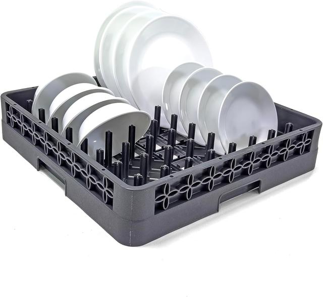 Product image of Peg Plate Rack for Commercial Dishwasher | Full Size Tray Rack | Polypropylene | Gray