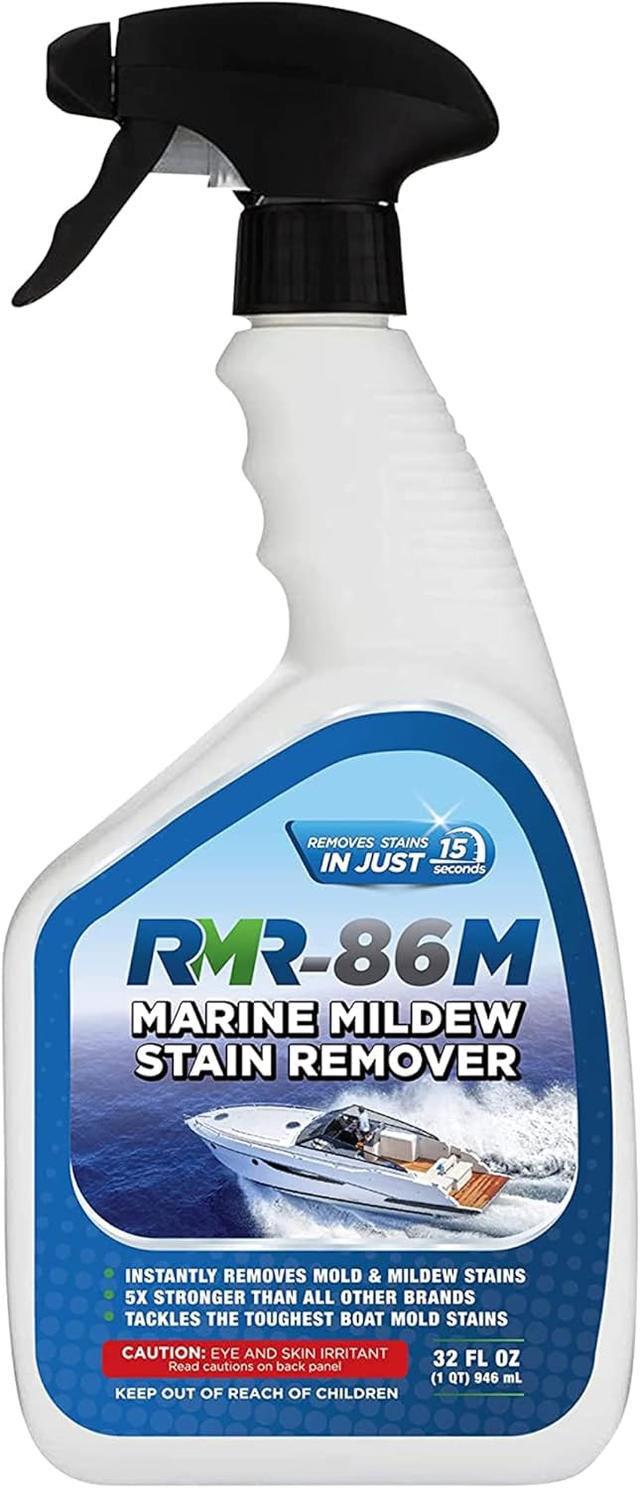 Product image of RMR-86M Marine Mildew-Stain Remover, Instantly Removes Mold Stains and Mildew Stains, Sodium Hypochlorite Formula, Less Abrasive, Easy to Use