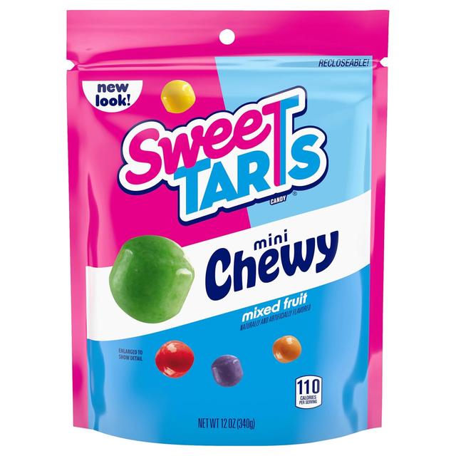 Product image of SweeTARTS Mini Chewy, Candy, Mixed Fruit, 12 oz