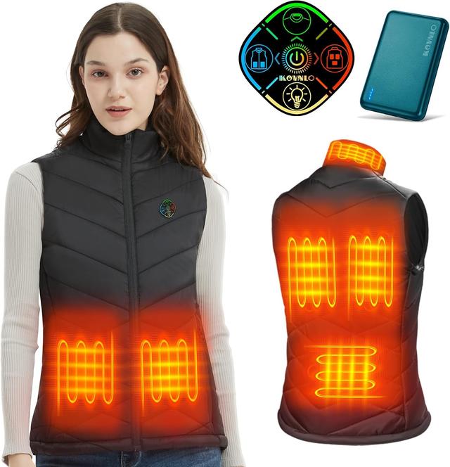 Product image of KOVNLO Heated Vest for Women With Battery Pack Included, Smart Controller with Light-out Design, Electric Heated Jackets