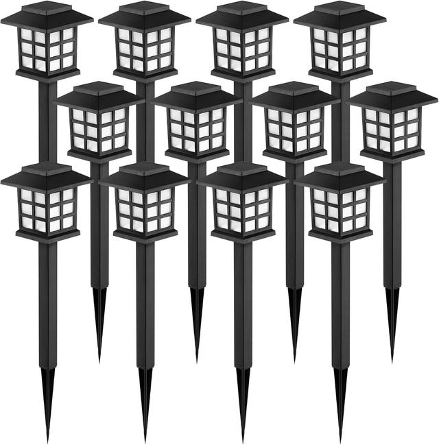 Product image of GIGALUMI Solar Outdoor Lights,12 Pack LED Solar Lights Outdoor Waterproof, Solar Walkway Lights Maintain 10 Hours of Lighting for Your Garden, Landscape, Path, Yard, Patio, Driveway