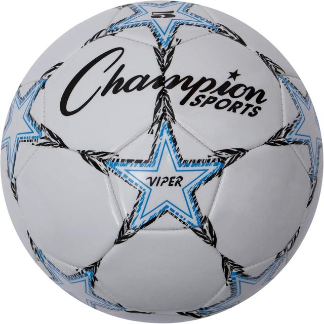 Product image of Champion Sports Viper Soccer Ball – Sizes 3, 4, 5 – Soft Touch TPU Cover, Durable Butyl Bladder, Youth & Adult Training Ball for Indoor & Outdoor Play, Multi-Color Design