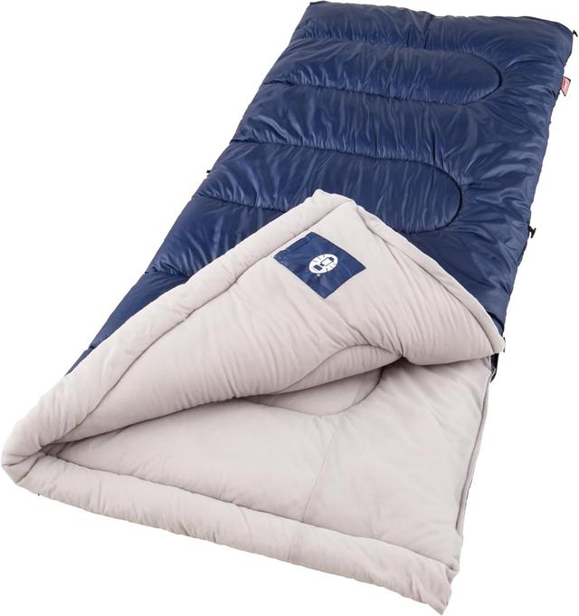Product image of Coleman Brazos 20/30°F Adult Cool-Weather Sleeping Bag with No-Snag Zipper & Stuff Sack, Machine Washable