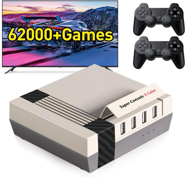 Product image of 62,000+ Classic Retro Games,Super Console X Cube Retro Game Console,Mini Game Emulator Console Support 4K HD TV,4USB Ports,Up to 5 Players,LAN/WiFi,Best Gifts for Men/Adult