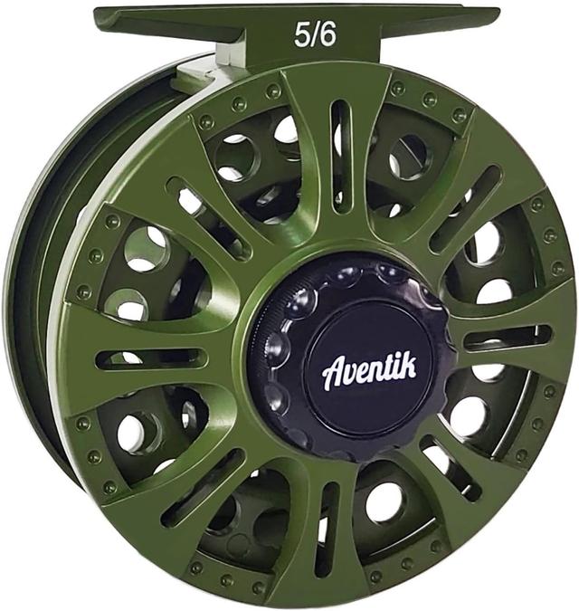 Product image of Aventik HVCE Graphite Fly Reel Center Drag System Classic III Graphite 3/4, 5/6, 7/8wt Large Arbor Freshwater Fly Fishing Reels