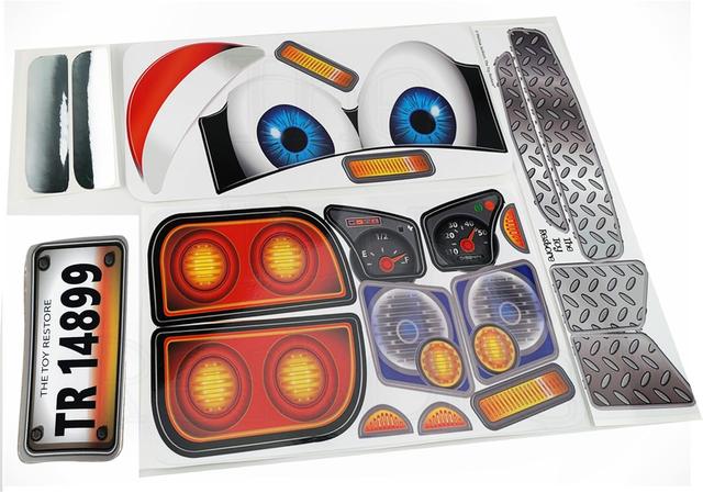 Product image of Replacement Stickers Fits Little Tikes Cozy Truck with Eyes Ride-on Decals