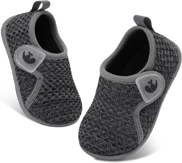 Product image of FEETCITY Baby Boys Girls First Walking Shoes Infant Sneakers Crib Shoes Breathable Lightweight Slip On Shoes