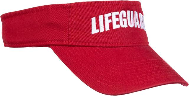 Product image of Lifeguard Visor | Professional Guard Hat Red Sun Cap Men Women Costume Uniform
