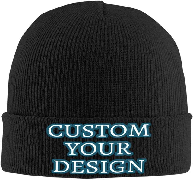 Product image of Custom Beanie Hat Add Your Text/Photo/Logo for Men Women