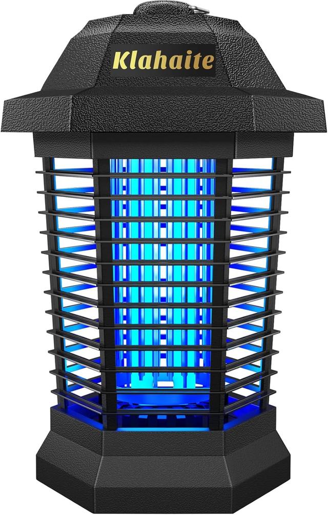 Product image of Klahaite Bug Zapper Outdoor, Mosquito Zapper, Fly Traps Fly Zapper,Mosquito Repellent Outdoor Patio and Backyard Covers 1/2 Acre, 4200V Powerful Grid, ABS Fireproof Plastic Outer