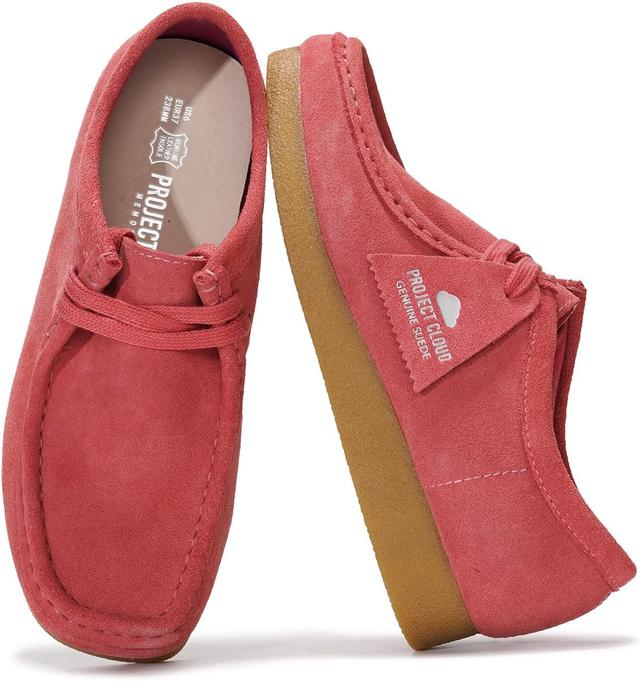 Product image of Project Cloud Genuine Leather Womens Shoes - Memory Foam Insole Oxford Shoes for Women Footwear - Lightweight Anti-Slip Sole Casual Work Loafers with Lace (Wally)
