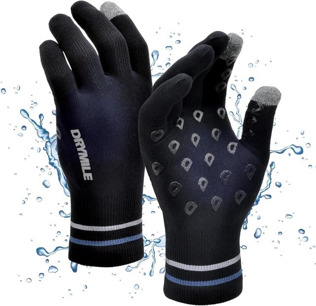 Product image of DRYMILE Hyla Waterproof Gloves - Warm Touchscreen Winter Snow Wool Blend Hand Gloves for Men & Women - Work, Hiking, Skiing, Running, Biking, Riding Glove, Ideal for Cold Weather