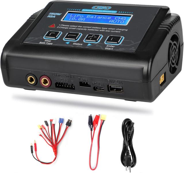 Product image of Lipo Battery Charger, 1S-6S RC Car Charger 150W Lipo Charger 10A Balance Charger Fast Charge Discharge Smart Charger for LiPo/Li-ion/LiFe Battery(1-6s) NiMH/NiCd (1-15s) RC Hobby Battery Charger