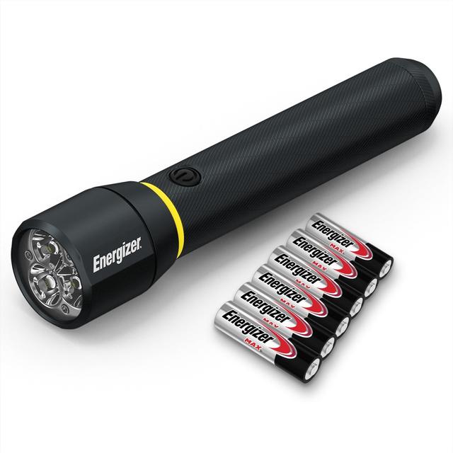 Product image of Energizer LED Flashlight Vision PRO, Ultra Bright 1000+ Lumens, IPX4 Water Resistant, Aircraft-Grade Aluminum LED Light, Rugged Metal Flash Light for Outdoors, Emergency Power Outage, Black