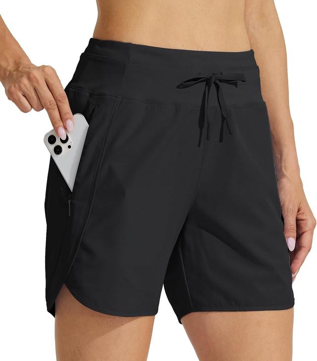 Product image of Willit Women's Athletic Running Shorts 5" Quick Dry Workout Hiking High Waisted Active Gym Exercise Zipper Pocket