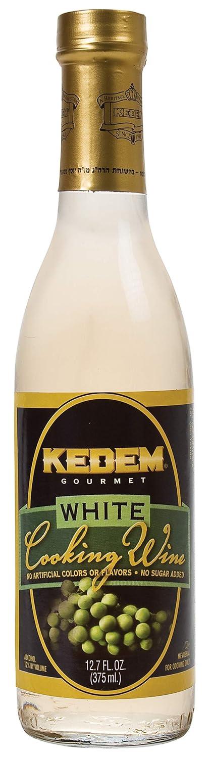 Product image of Kedem White Cooking Wine, 12.7oz Bottle, Gluten Free, Kosher