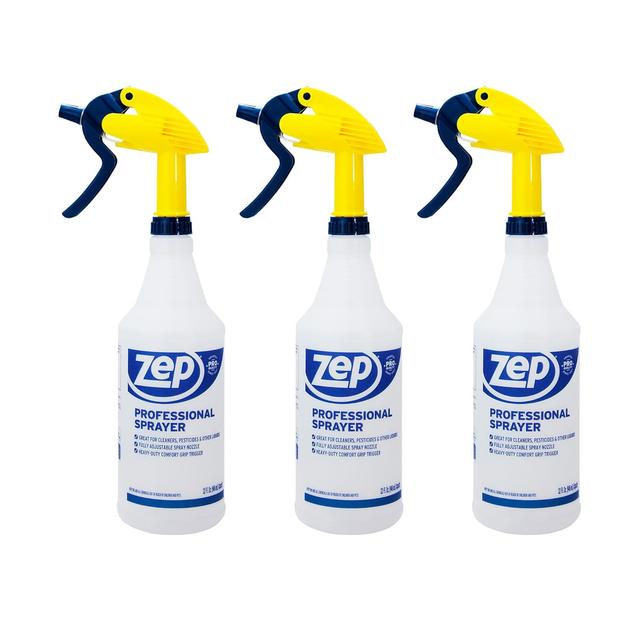 Product image of ZEP Professional Sprayer Bottle - 32 oz (Pack of 3) - HDPRO1 - Versatile Adjustable Nozzle Spray Bottles with a Fine Mist or Powerful Spray, Refillable for Diluted Concentrate