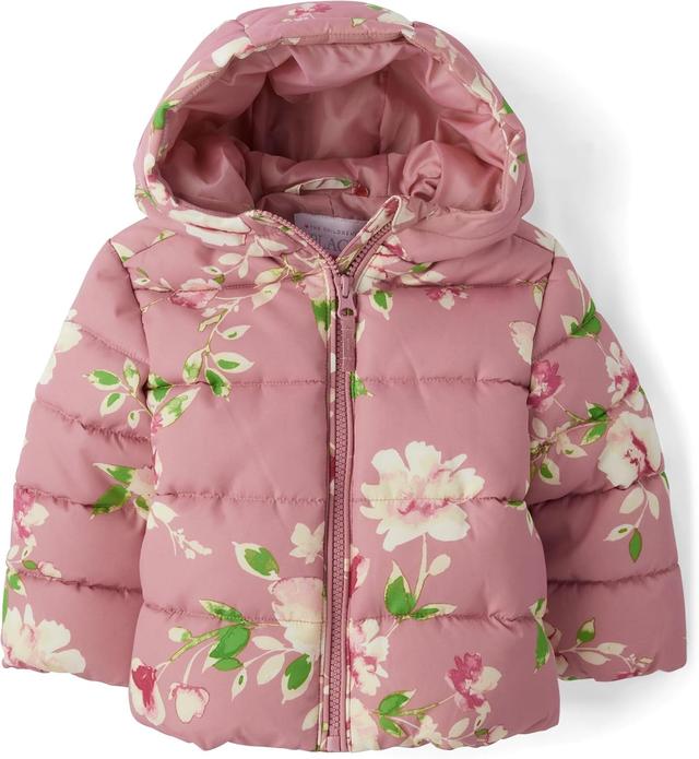 Product image of The Children's Place Baby and Toddler Girls' Medium Weight Wind-Resistant, Water-Resistant Puffer Jacket