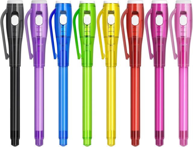 Product image of Invisible Ink Pen Spy Game for Kids, Party Favors Toys for Girls Boys, Magic Markers for Boys Girls Fun Outdoor Toys, Birthday for 6-13 Year Old Girls Boys (8PCS)