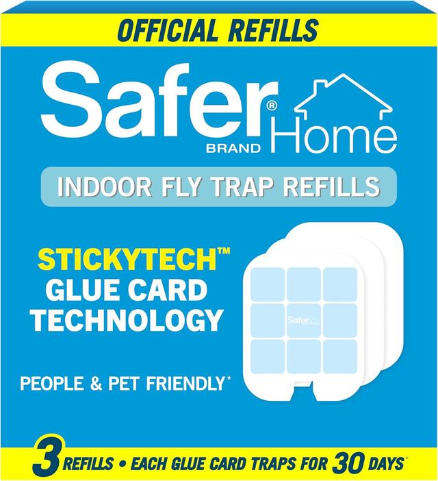 Product image of Safer Home SH503 Indoor Plug-In Fly Trap Refill Pack of Glue Cards for SH502 Indoor Fly Trap – 3 Count (Pack of 1)