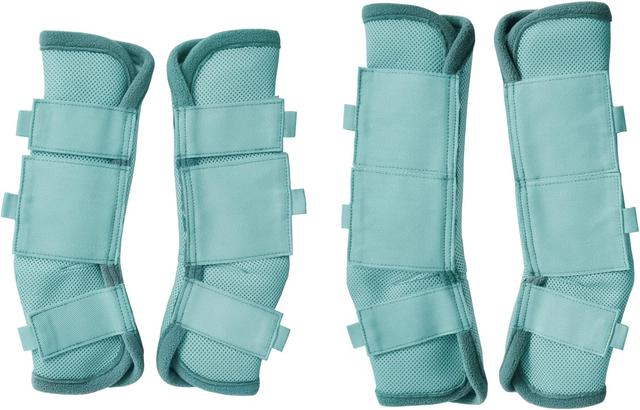 Product image of Fly Boots for Horses Set of 4, Breathable Comfy Mesh Horse Leggings Reduce Stomping, Hoof Stress, and Leg Fatigue SkyBlue Full