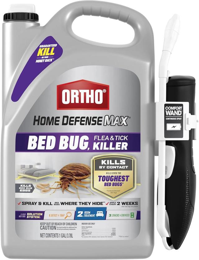 Product image of Ortho Home Defense Max Bed Bug, Flea and Tick Killer with Comfort Wand, Bed Bug Spray, Kills Bed Bug Eggs, Fleas and Ticks, 1 gal.