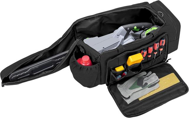 Product image of samdew Chainsaw Carrying Case, Padded Chainsaw Storage Bag Compatible with EGO 14 & 16 & 18 Inch Power Chainsaw, Portable Chainsaw Holder Fit for 14"/16"/18" Cordless Chainsaw & Accessories, Bag Only