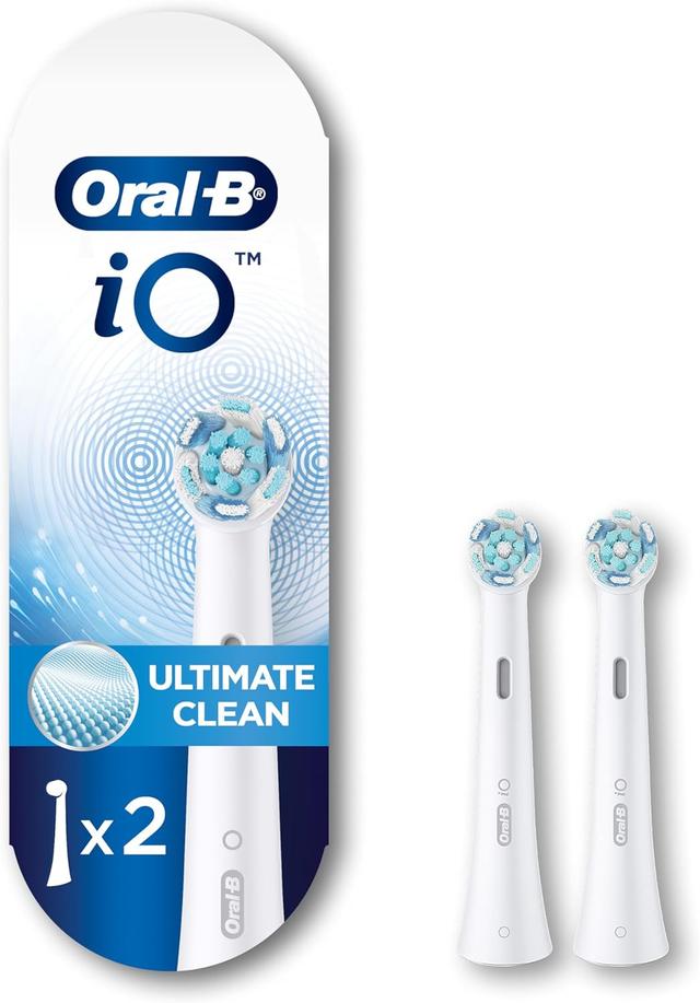 Product image of Oral-B iO Series Ultimate Clean Electric Toothbrush Replacement Brush Heads for an Oral-B Electric Toothbrush, 2 count, White
