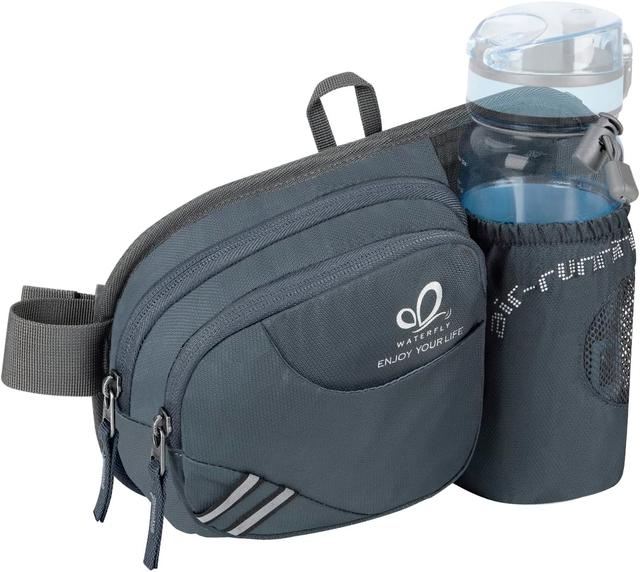 Product image of WATERFLY Fanny Pack Waist Bag: Waist Pack for Women Men with Water Bottle Holder Hiking Fanny Pack for Running Walking DogWalking Travel Cycling