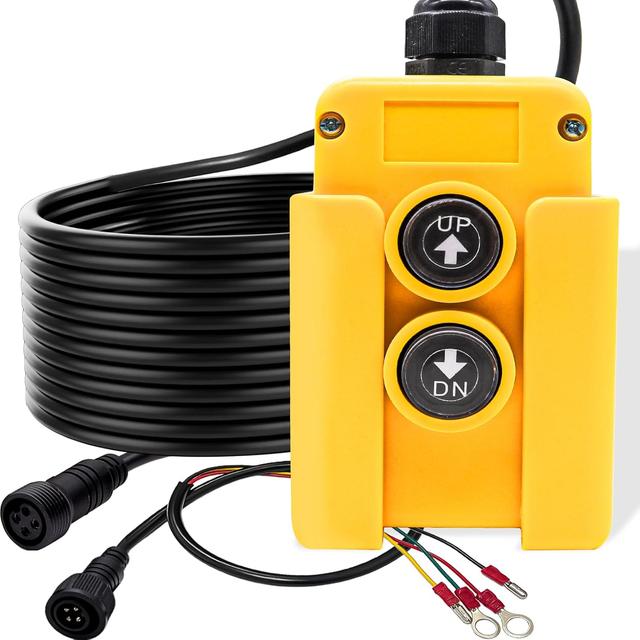 Product image of mxuteuk 4 Wire Dump Trailer Remote Control Switch 12V DC Up Down Switch for Double Acting Hydraulic Pump Lift Winch Dump Bed G018-4W