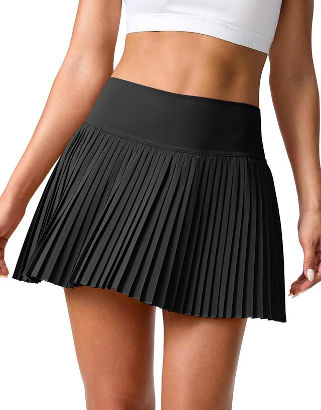 Product image of SANTINY Pleated Tennis Skirt for Women with Pockets Shorts Women's High Waisted Lightweight Athletic Golf Skorts Skirts