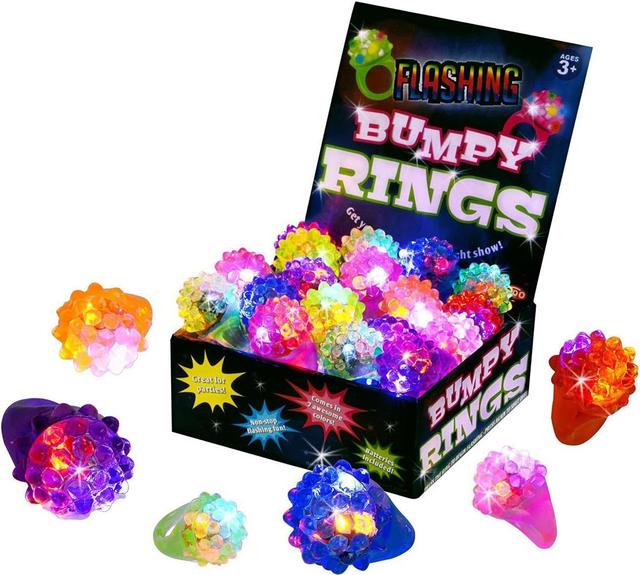 Product image of Kangaroo 18 Pack Glow in the Dark Rings for Kids, Glow Rings LED Party Favors, Treasure Box Toys for Classroom, Valentines Day Gifts for Kids, Easter Egg Fillers, Valentines Day Exchange Gifts