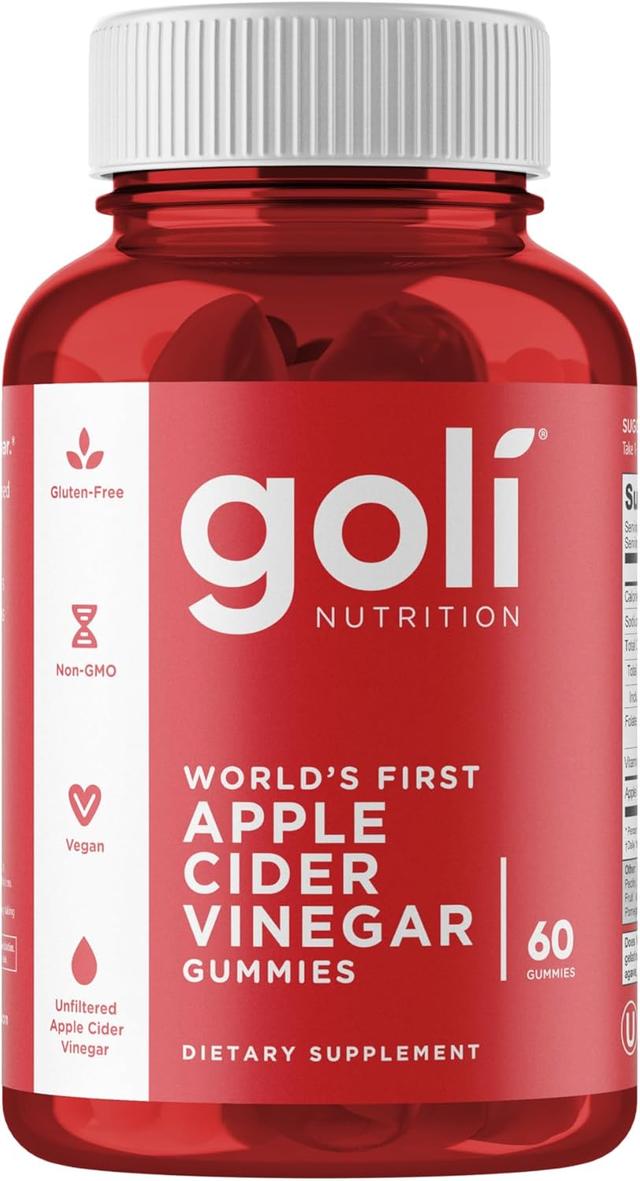 Product image of Goli Apple Cider Vinegar Gummy Vitamins - 60 Count - Vitamin B12, Gelatin-Free, Gluten-Free, Vegan & Non-GMO