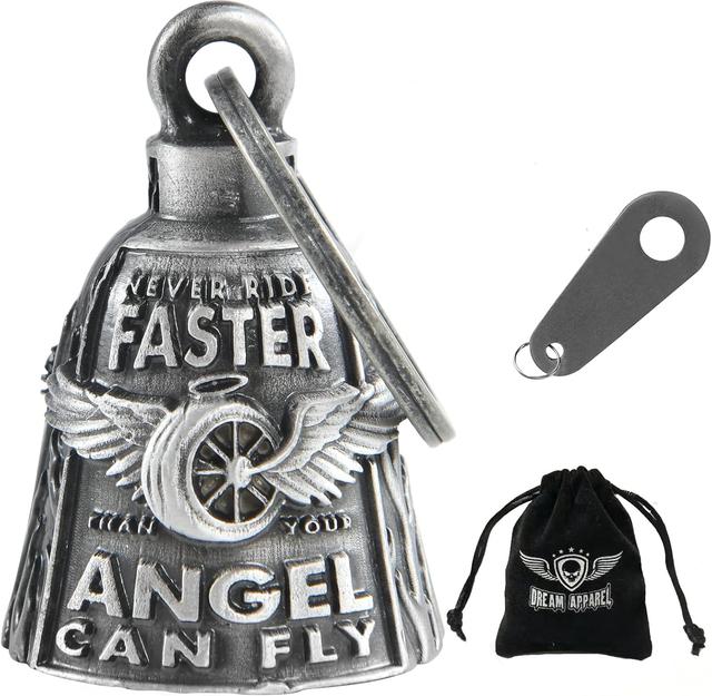 Product image of Dream Apparel Motorcycle Bells for Bikers Guardian Angel Gremlin Motorcycle Bells for Motorcycle Rider Key Chain for Luck