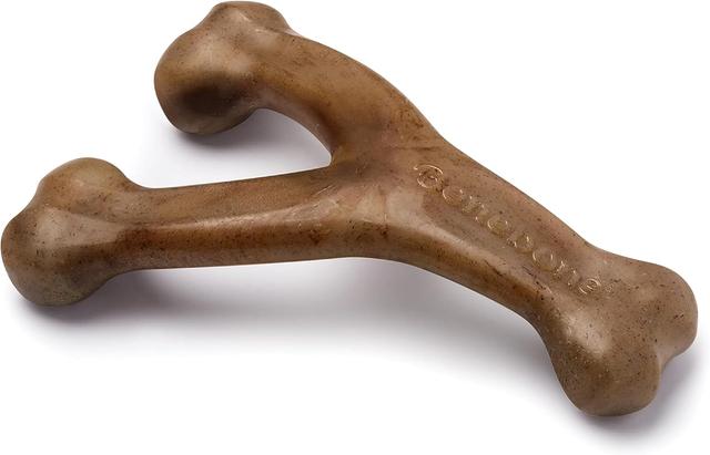Product image of Benebone Wishbone Durable Dog Chew Toy for Aggressive Chewers, Real Bacon, Made in USA, Medium
