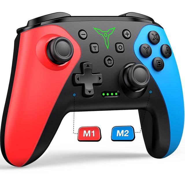 Product image of Wireless Switch Controller for Switch/Lite/OLED Controller, Switch Controller with a Mouse Touch Feeling on Back Buttons, Extra Switch Pro Controller with Wake-up,Programmable, Turbo Function