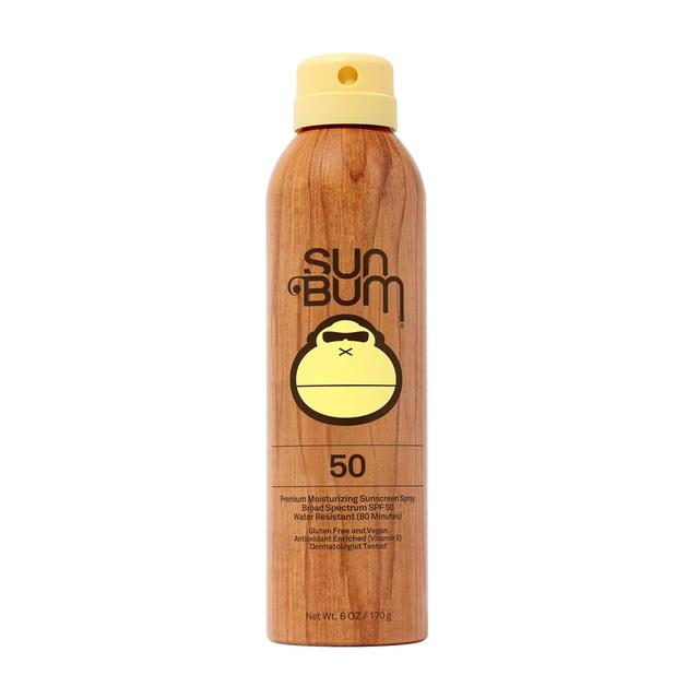 Product image of Sun Bum Original SPF 50 Sunscreen Body Spray - Broad Spectrum Moisturizing Sunscreen with Vitamin E - Hawaii 104 Act Compliant (Made without Octinoxate & Oxybenzone) - 6 oz