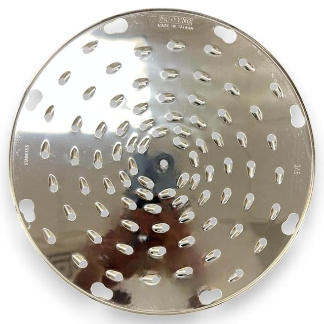 Product image of ALFA VS-12SD-3/16 Stainless Steel Grading Disk Replacement for Commercial Kitchen Shredders | 9.25" Diameter - 3/16" Grating Holes | Replacement for GS-12 and VS-9 Graters and Shredders