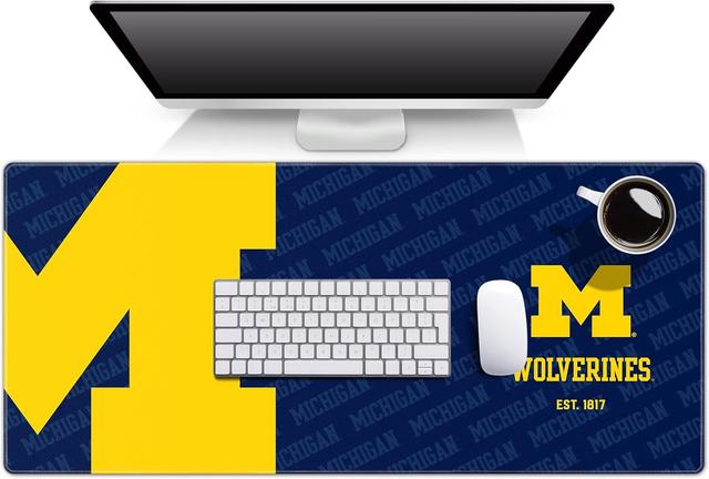 Product image of YouTheFan NCAA Michigan Wolverines Logo Series Desk Pad