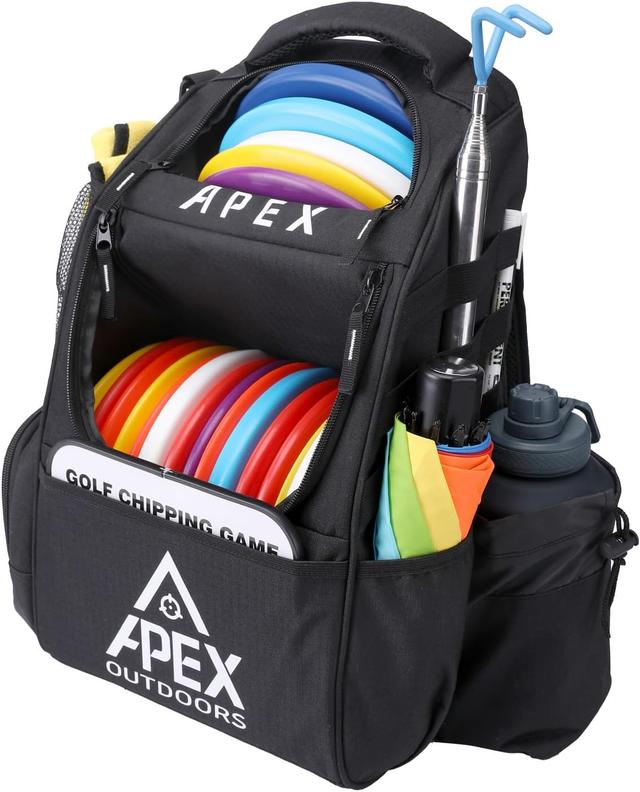 Product image of Disc Golf Bag, Large Disc Golf Backpack Holds Over 21 Discs, Durable & Lightweight with Multiple Storage Pockets