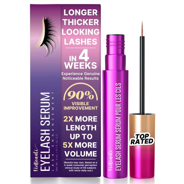 Product image of VieBeauti Premium Eyelash Growth Serum: Lash Enhancing Serum with Advanced Formula to Boost Longer Fuller and Thicker Looking Lashes - Vegan & Cruelty-Free for Sensitive Eyes 3mL 3-Month Supply