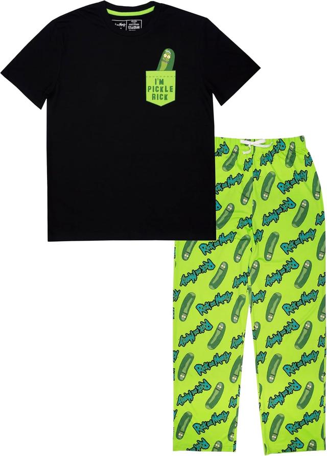Product image of RICK AND MORTY mens Lounge Set in Gift Box With T-shirt, Pants and Socks With Multiple Print Options in Sizes S-m-l-xl